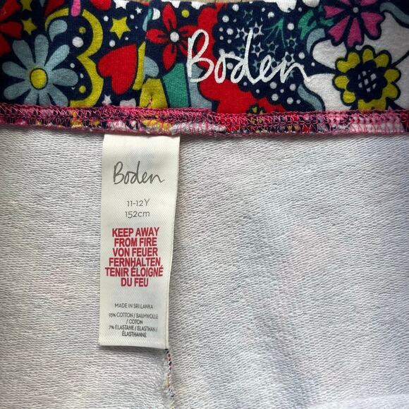 Boden Girl's Fun Cosy Leggings In College Blue Sixties Print Size 11-12 Y - Picture 4 of 5